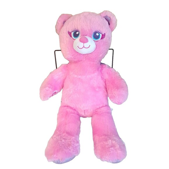 Build a Bear Pink Fairy 16” Purple Tulle Glitter Wings Magical Plush BAB Stuffed - Picture 1 of 4